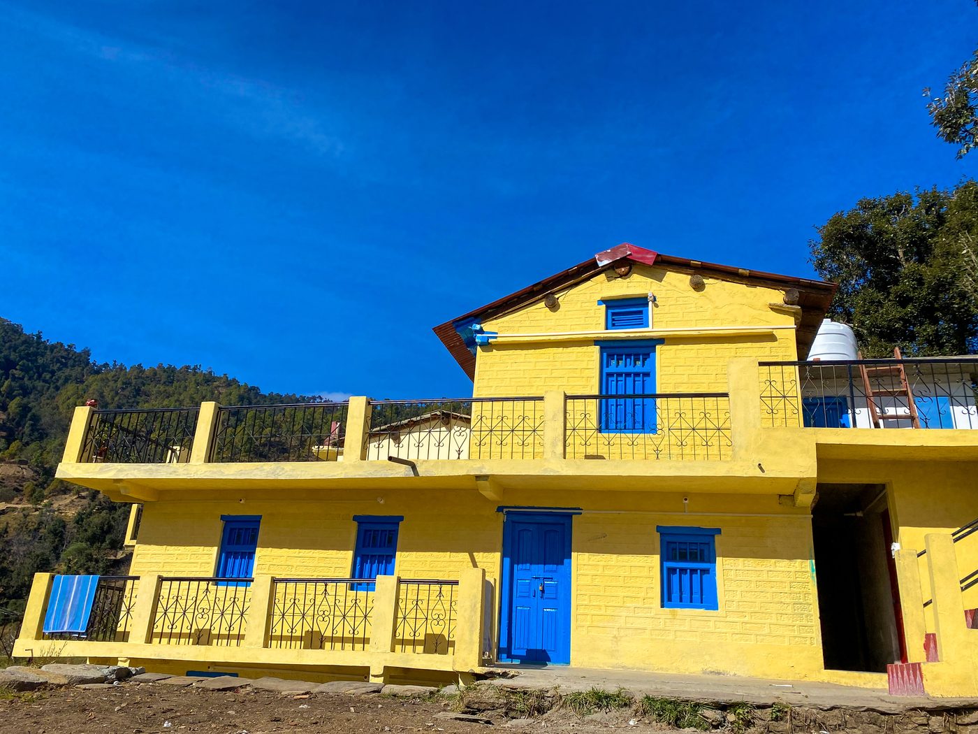 The restored family home