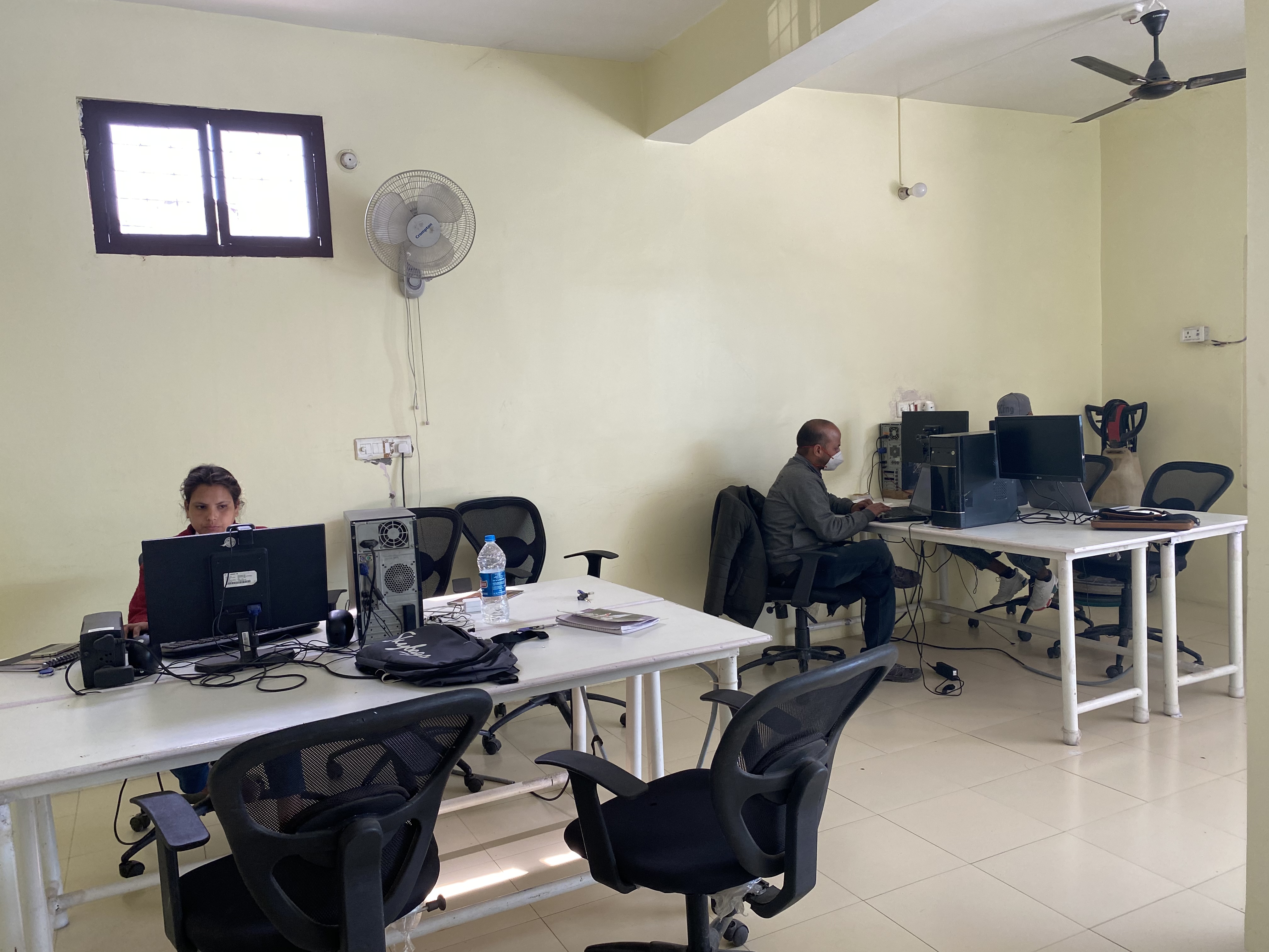 Inside the office