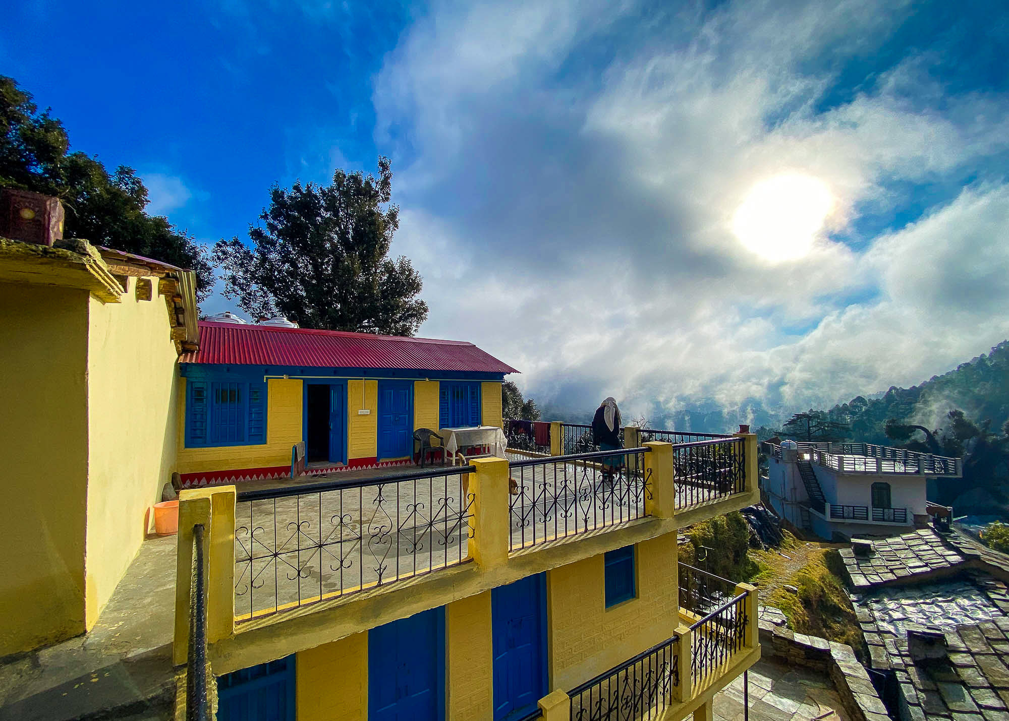 The terrace